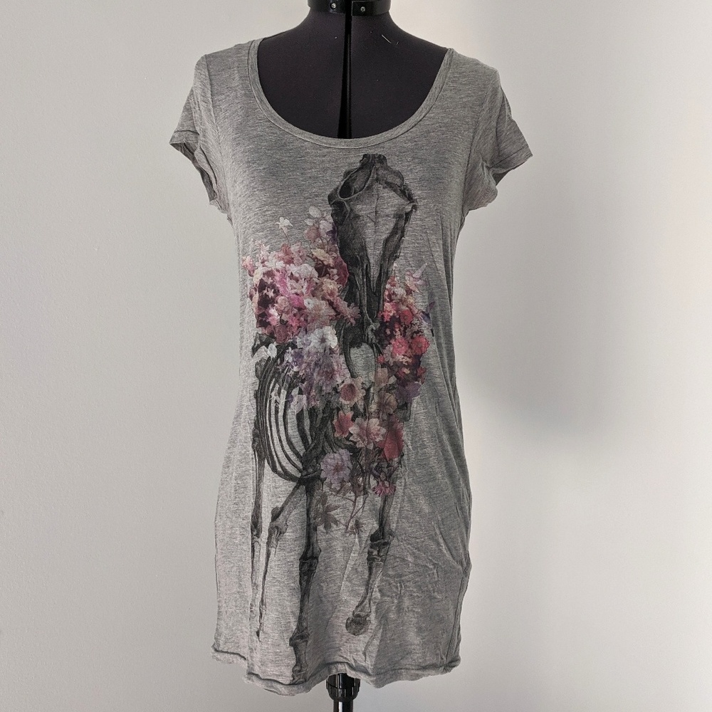 All Saints Floral Horse Tee Dress - S